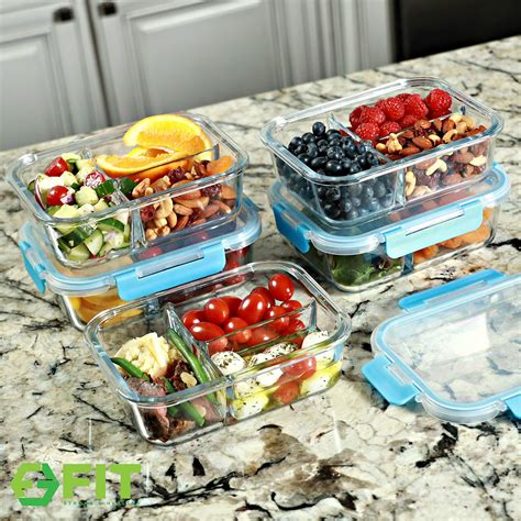 lunch box with glass containers